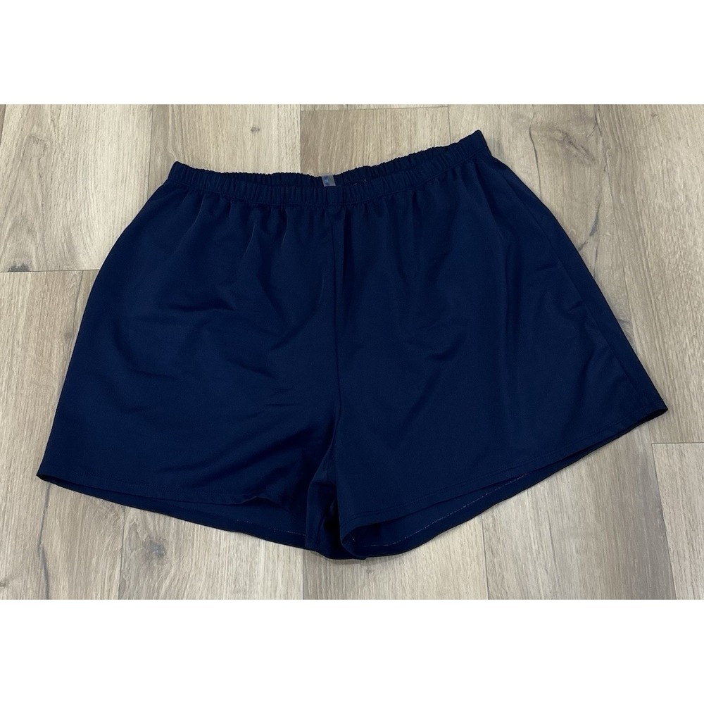 SWIMSUITS FOR ALL Women's Swim Shorts Size 20 Pull-On Stretch Blue Beach Pool